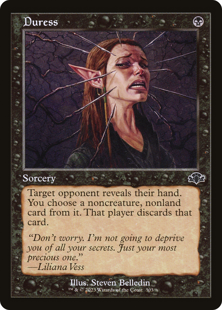 Duress (Retro) [Dominaria Remastered] MTG Single Magic: The Gathering | Red Claw Gaming