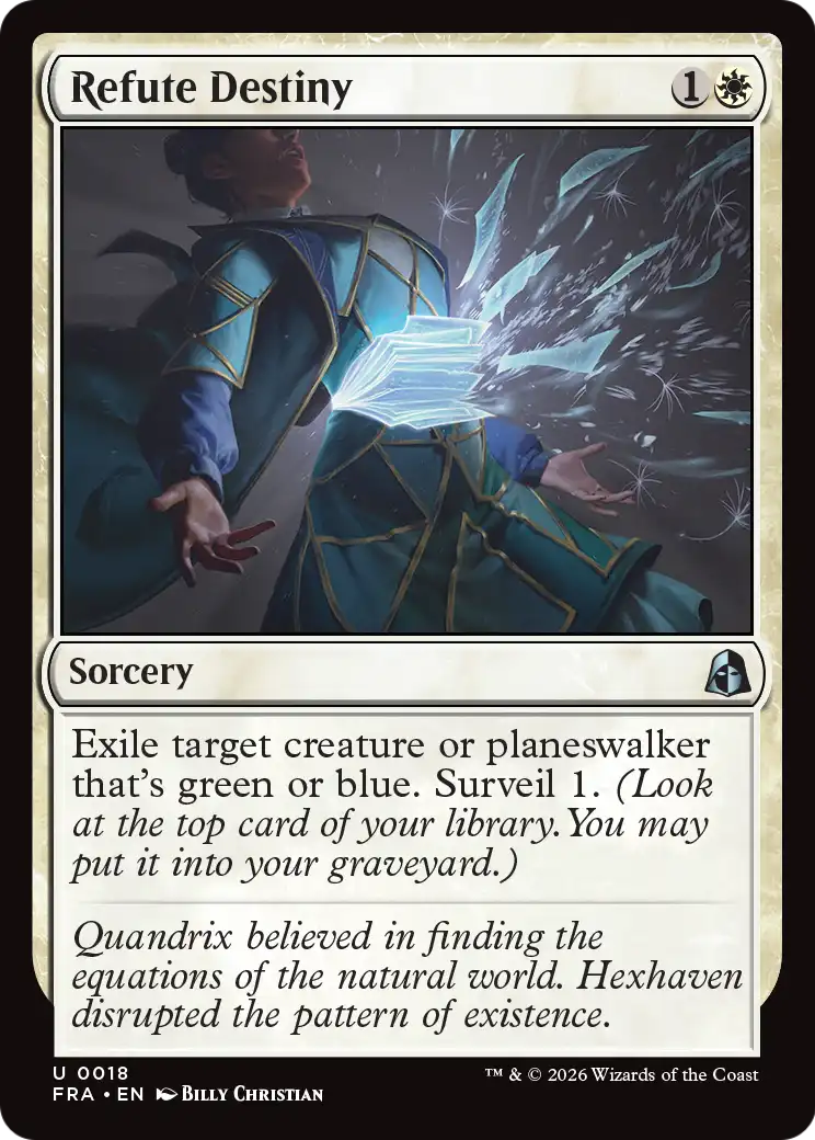 Refute Destiny [Reality Fracture] MTG Single Magic: The Gathering | Red Claw Gaming