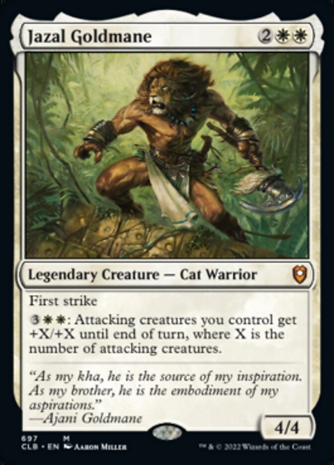 Jazal Goldmane [Commander Legends: Battle for Baldur's Gate] MTG Single Magic: The Gathering | Red Claw Gaming