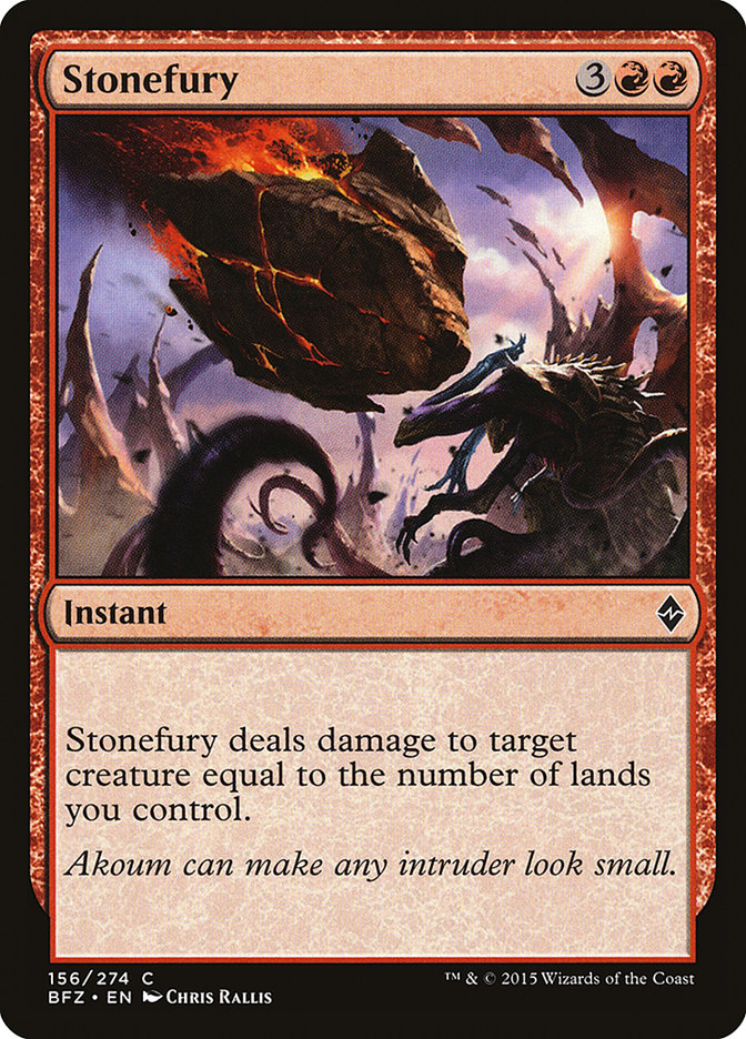 Stonefury [Battle for Zendikar] MTG Single Magic: The Gathering | Red Claw Gaming