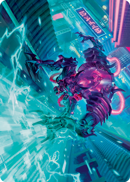 Surgehacker Mech Art Card [Kamigawa: Neon Dynasty Art Series] MTG Single Magic: The Gathering | Red Claw Gaming