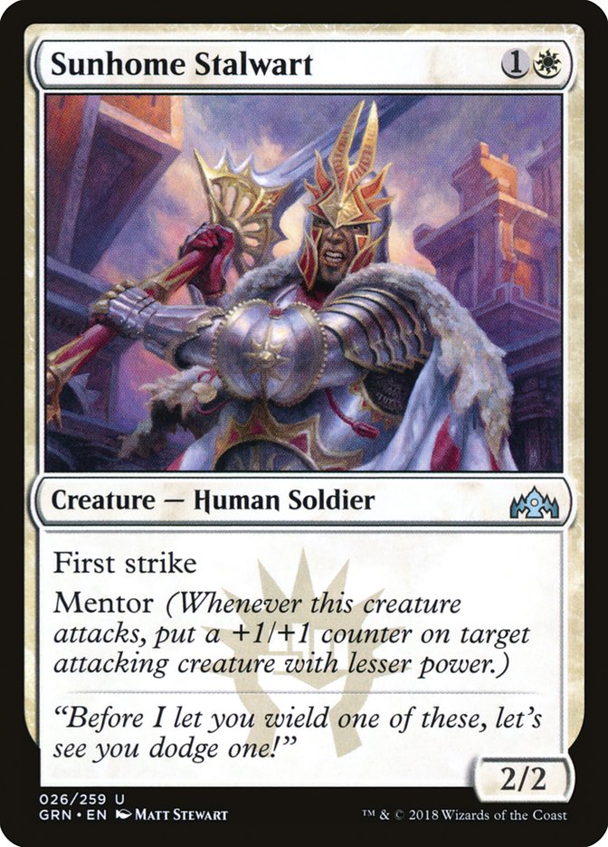 Sunhome Stalwart [Guilds of Ravnica] MTG Single Magic: The Gathering | Red Claw Gaming