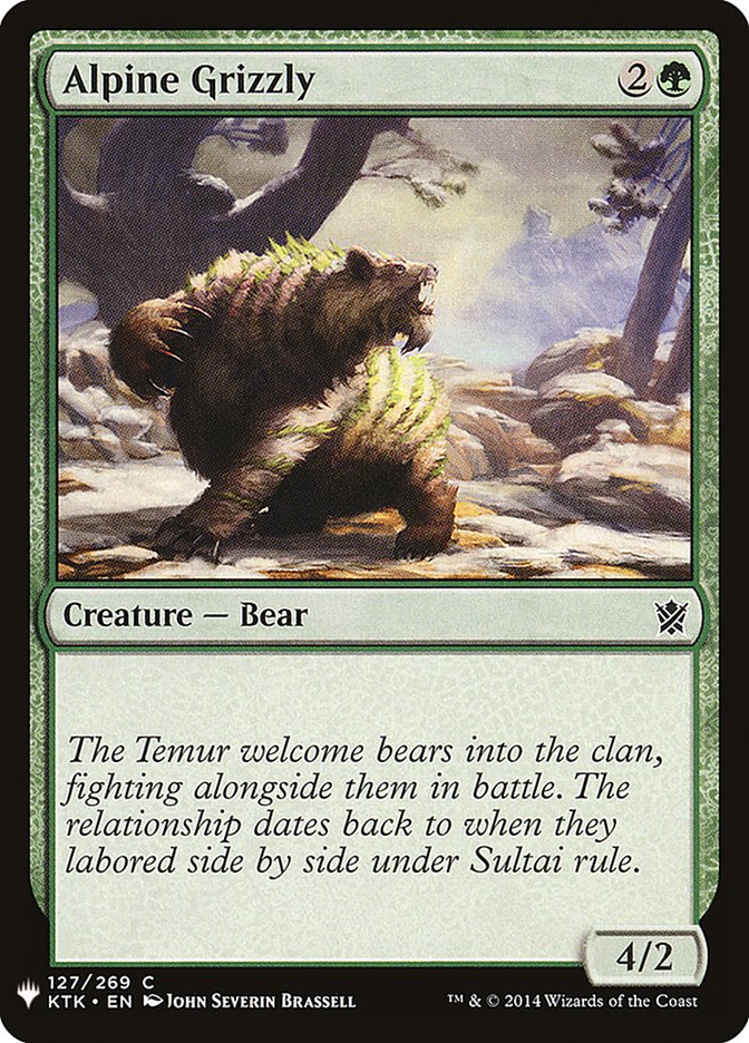 Alpine Grizzly [Mystery Booster] MTG Single Magic: The Gathering | Red Claw Gaming