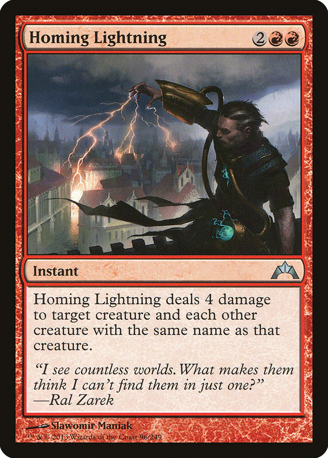Homing Lightning [Gatecrash] MTG Single Magic: The Gathering | Red Claw Gaming