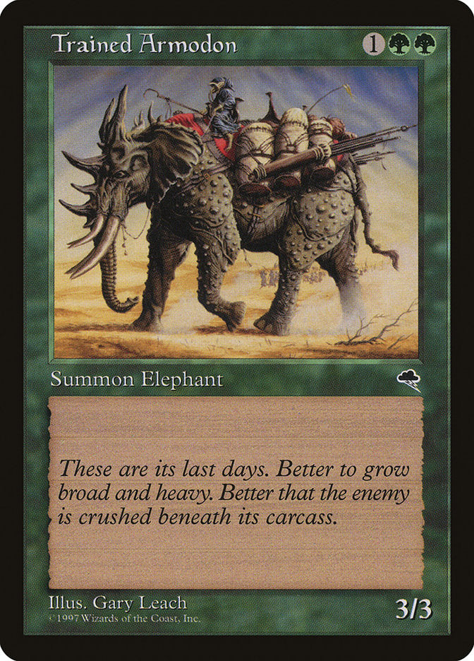 Trained Armodon [Tempest] MTG Single Magic: The Gathering | Red Claw Gaming