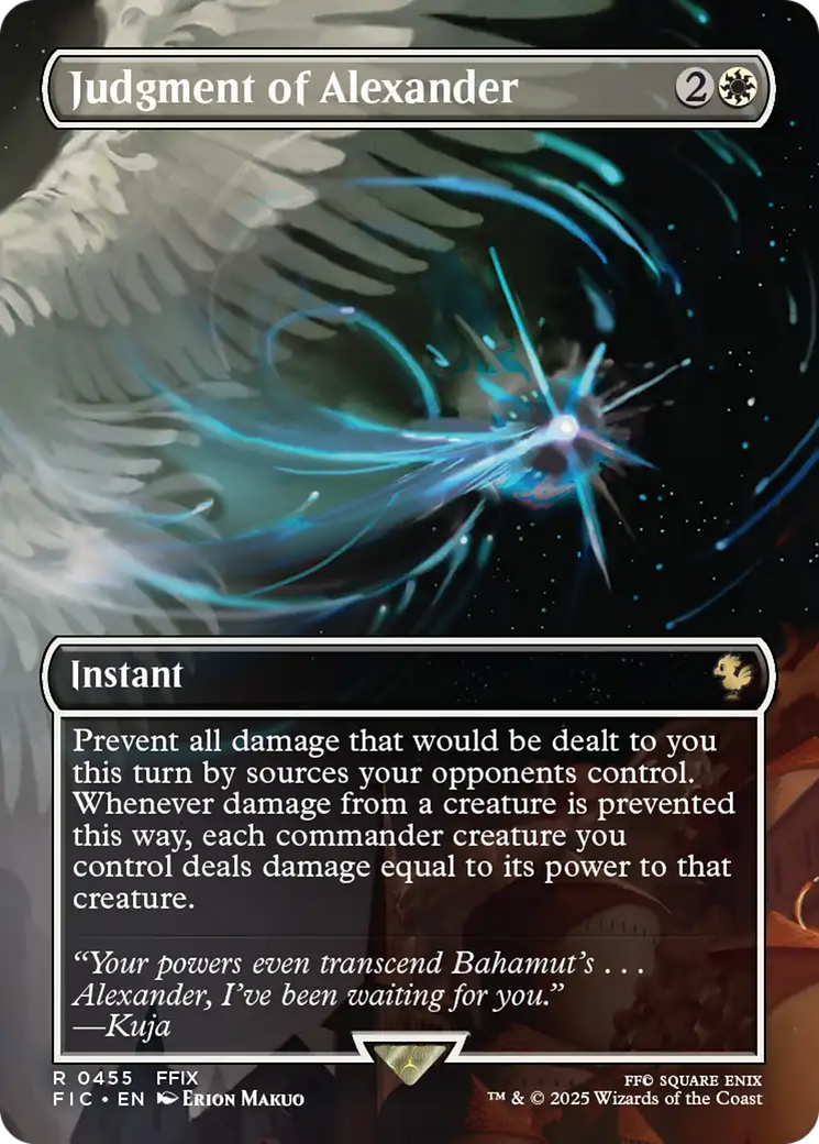 Judgment of Alexander (Borderless) [FINAL FANTASY Commander] MTG Single Magic: The Gathering | Red Claw Gaming