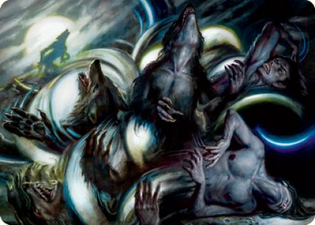 Lunar Rejection Art Card [Innistrad: Crimson Vow Art Series] MTG Single Magic: The Gathering | Red Claw Gaming