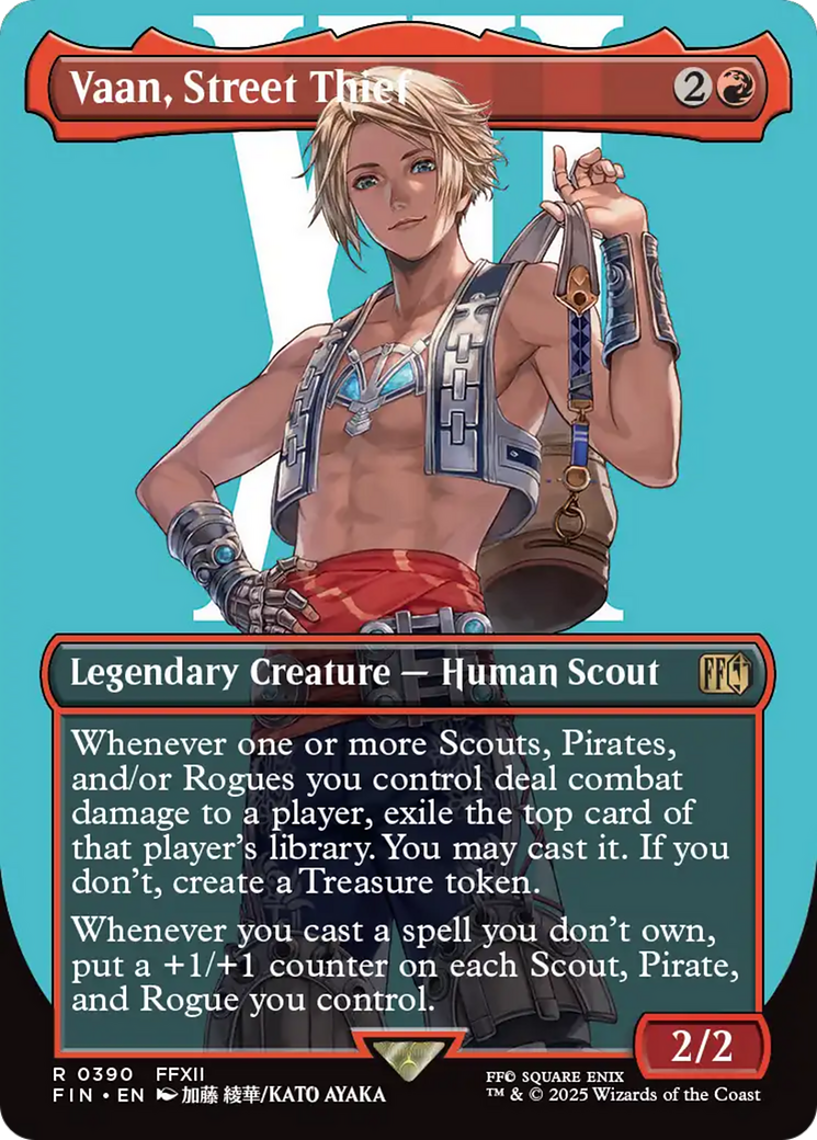 Vaan, Street Thief (Borderless) [FINAL FANTASY] MTG Single Magic: The Gathering | Red Claw Gaming