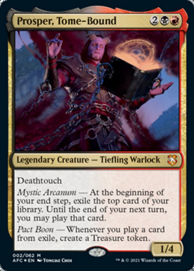 Prosper, Tome-Bound [Dungeons & Dragons: Adventures in the Forgotten Realms Commander] MTG Single Magic: The Gathering | Red Claw Gaming