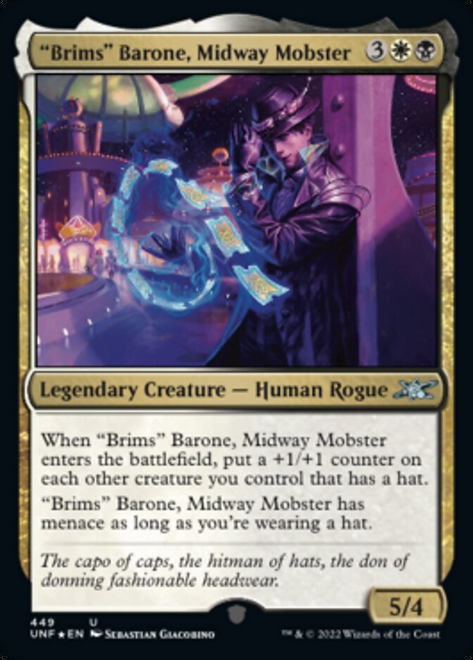 "Brims" Barone, Midway Mobster (Galaxy Foil) [Unfinity] MTG Single Magic: The Gathering    | Red Claw Gaming