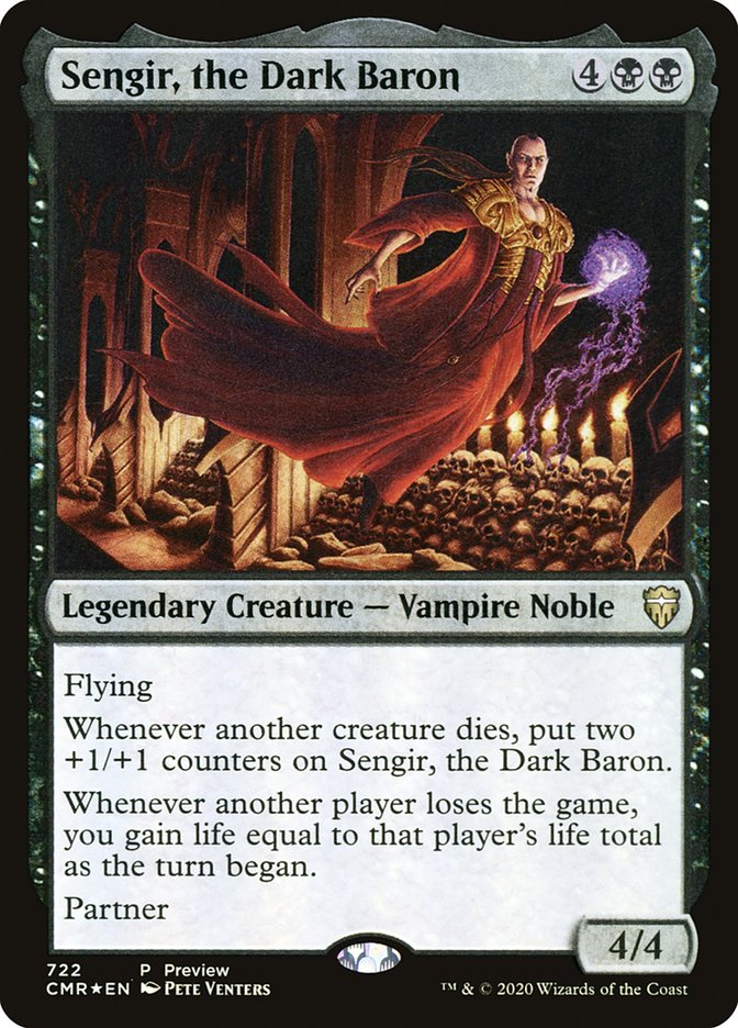 Sengir, the Dark Baron [Commander Legends Promos] MTG Single Magic: The Gathering | Red Claw Gaming