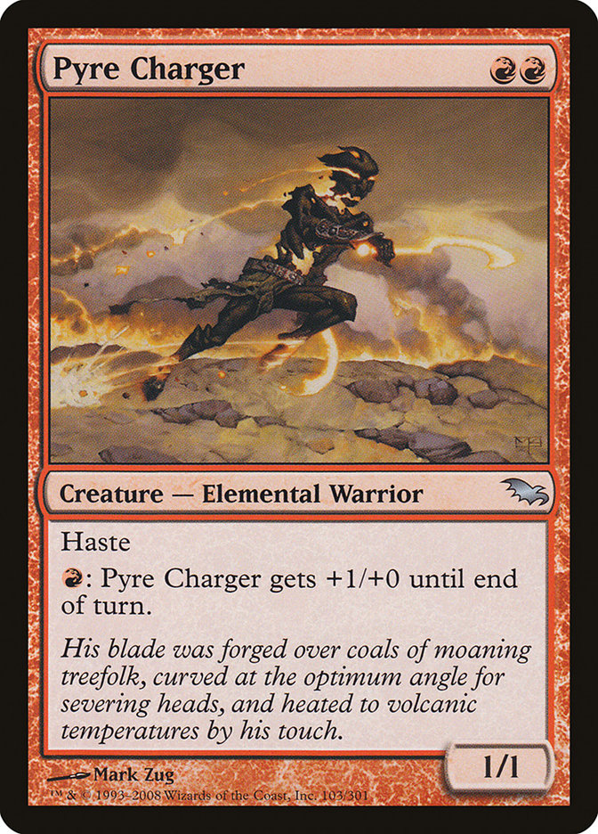 Pyre Charger [Shadowmoor] MTG Single Magic: The Gathering | Red Claw Gaming