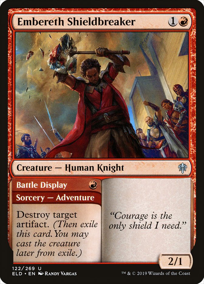 Embereth Shieldbreaker // Battle Display [Throne of Eldraine] MTG Single Magic: The Gathering | Red Claw Gaming