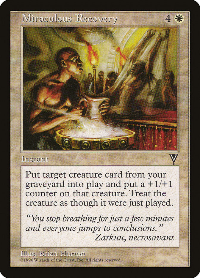 Miraculous Recovery [Visions] MTG Single Magic: The Gathering | Red Claw Gaming
