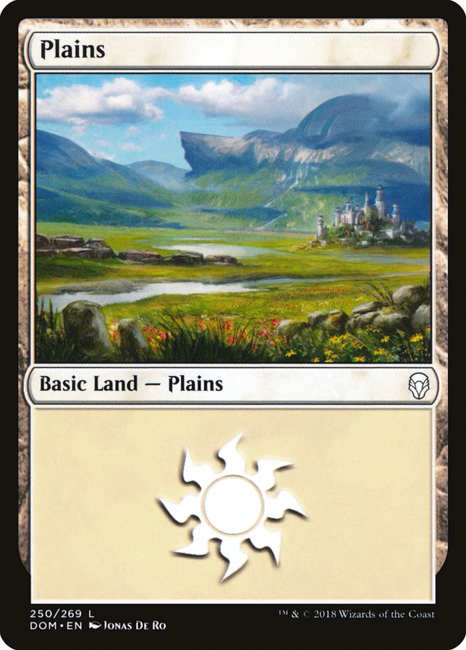 Plains (250) [Dominaria] MTG Single Magic: The Gathering | Red Claw Gaming