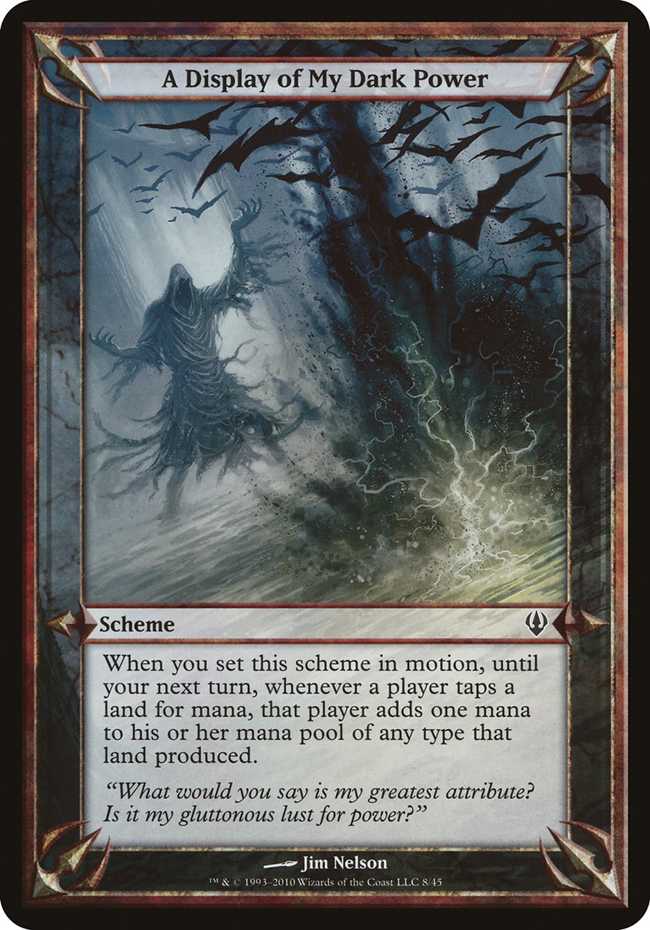 A Display of My Dark Power (Schemes) [Archenemy Schemes] MTG Single Magic: The Gathering | Red Claw Gaming