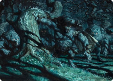 Unnatural Moonrise Art Card [Innistrad: Midnight Hunt Art Series] MTG Single Magic: The Gathering | Red Claw Gaming