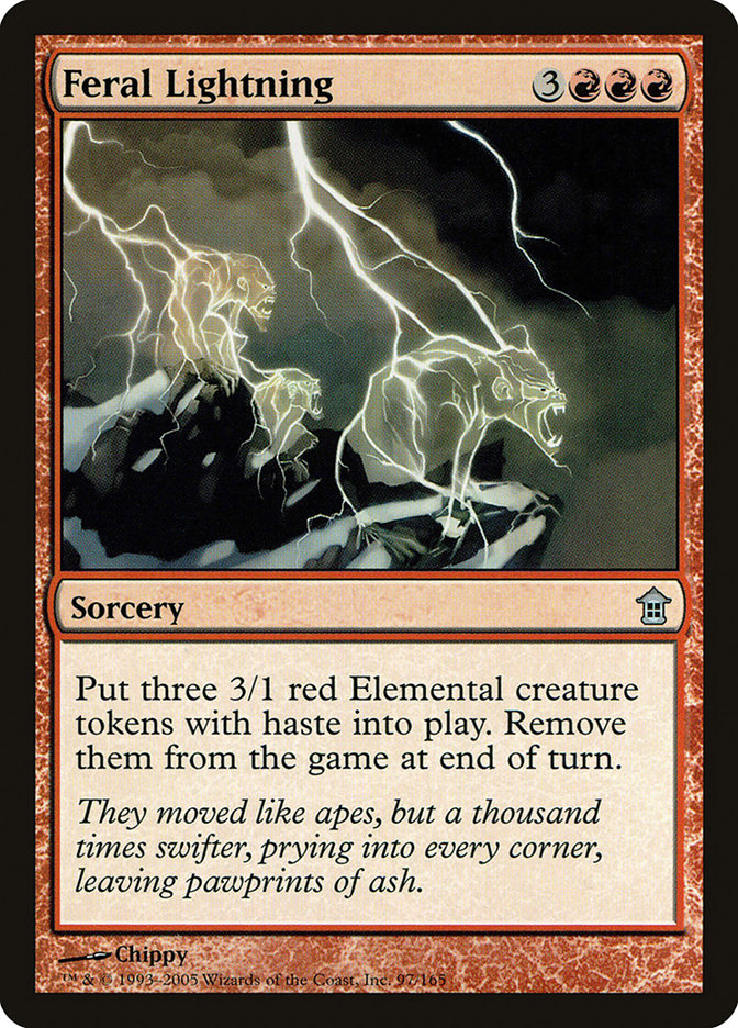Feral Lightning [Saviors of Kamigawa] MTG Single Magic: The Gathering    | Red Claw Gaming