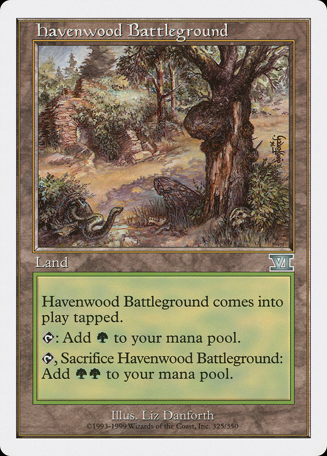 Havenwood Battleground [Classic Sixth Edition] MTG Single Magic: The Gathering | Red Claw Gaming