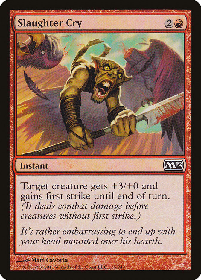 Slaughter Cry [Magic 2012] MTG Single Magic: The Gathering | Red Claw Gaming