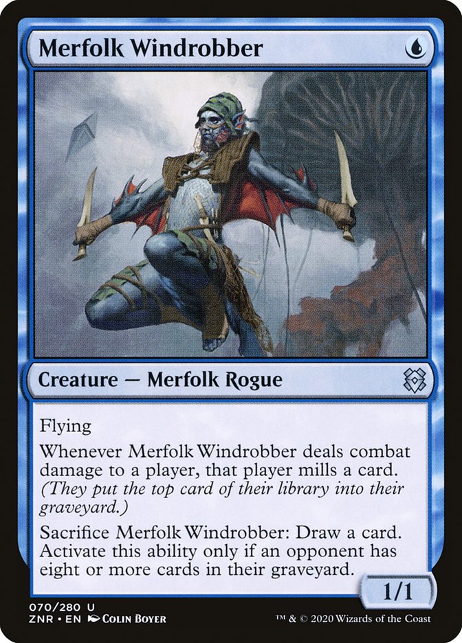 Merfolk Windrobber [Zendikar Rising] MTG Single Magic: The Gathering | Red Claw Gaming