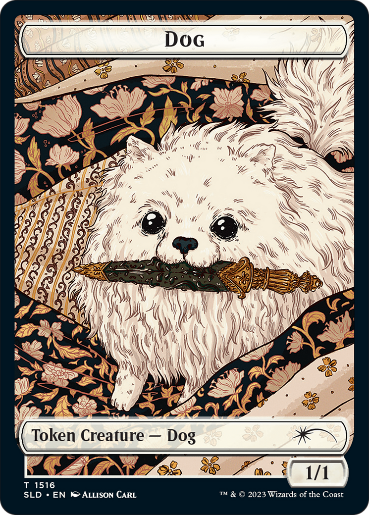 Dog // Cat Double-Sided Token [Secret Lair Commander Deck: Raining Cats and Dogs Tokens] MTG Single Magic: The Gathering | Red Claw Gaming