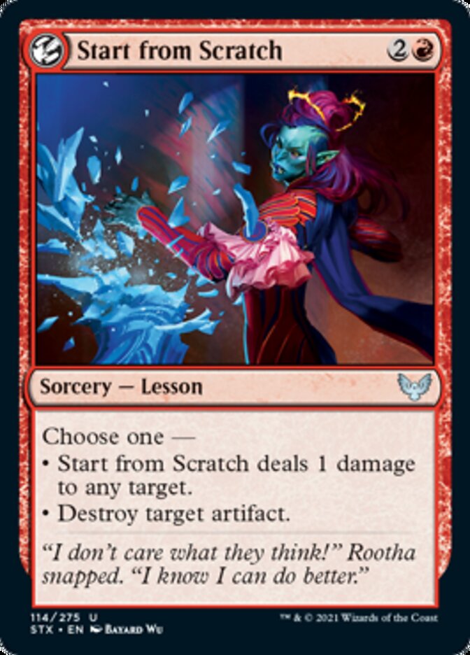 Start from Scratch [Strixhaven: School of Mages] MTG Single Magic: The Gathering | Red Claw Gaming