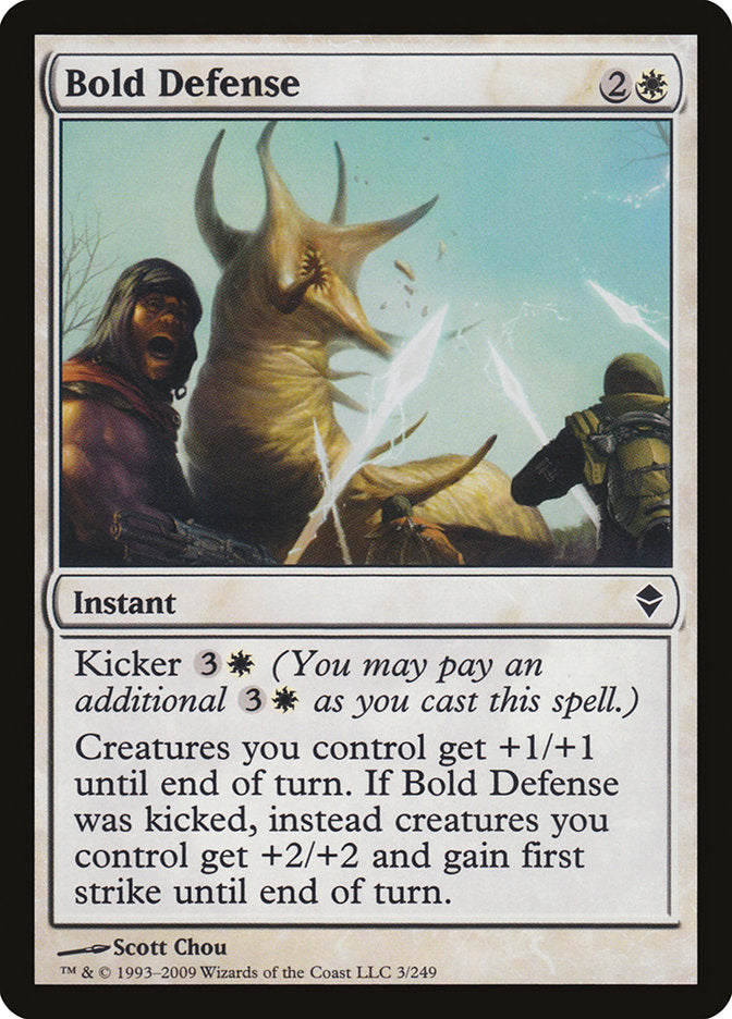 Bold Defense [Zendikar] MTG Single Magic: The Gathering | Red Claw Gaming