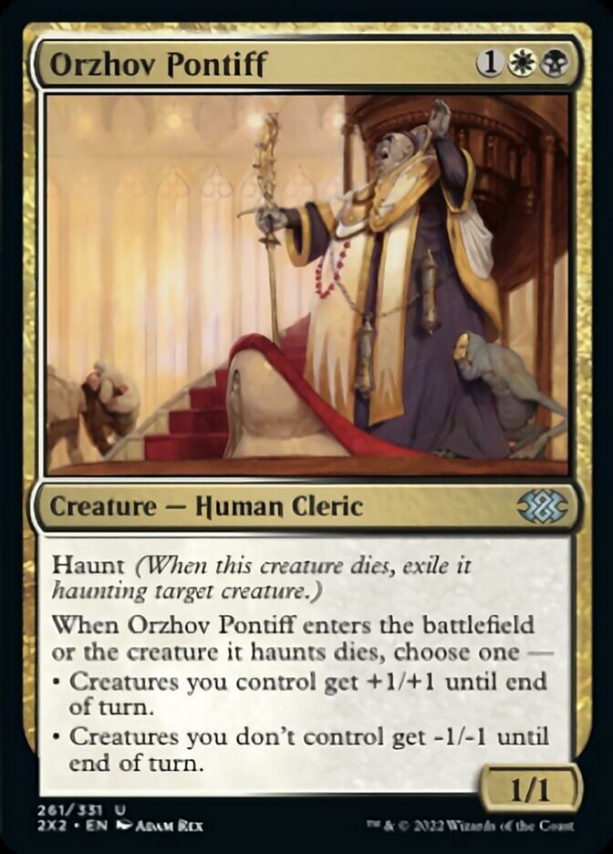 Orzhov Pontiff [Double Masters 2022] MTG Single Magic: The Gathering    | Red Claw Gaming