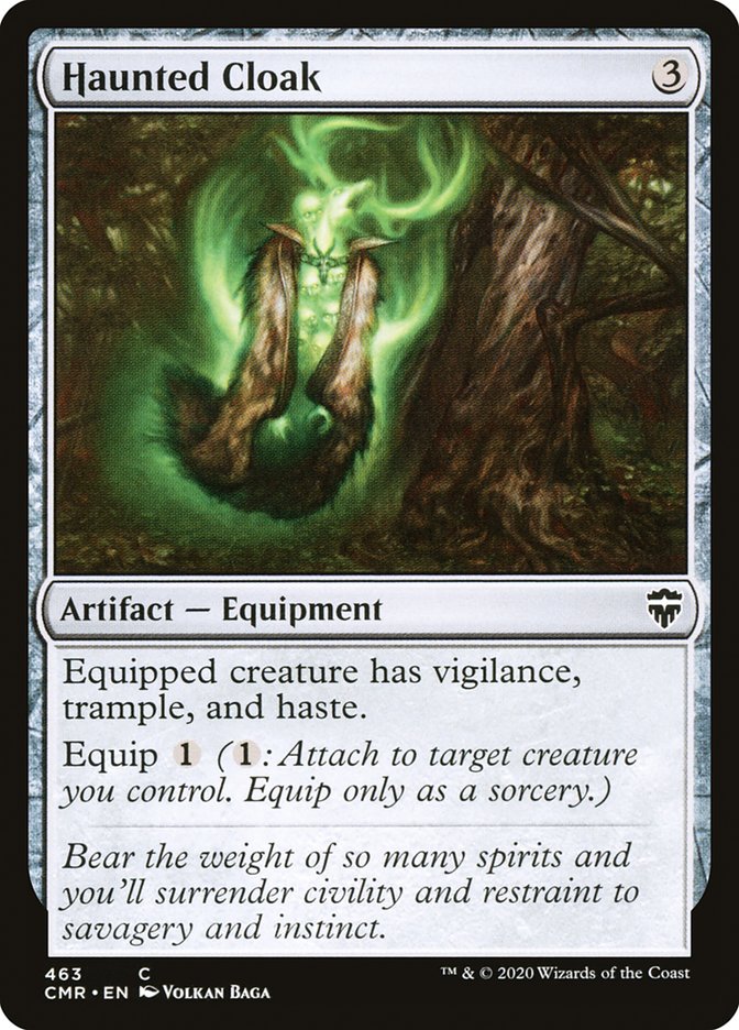 Haunted Cloak (463) [Commander Legends] MTG Single Magic: The Gathering | Red Claw Gaming