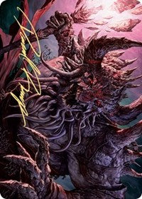 Dream Devourer Art Card (Gold-Stamped Signature) [Kaldheim Art Series] MTG Single Magic: The Gathering | Red Claw Gaming