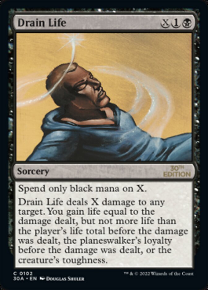Drain Life [30th Anniversary Edition] MTG Single Magic: The Gathering | Red Claw Gaming