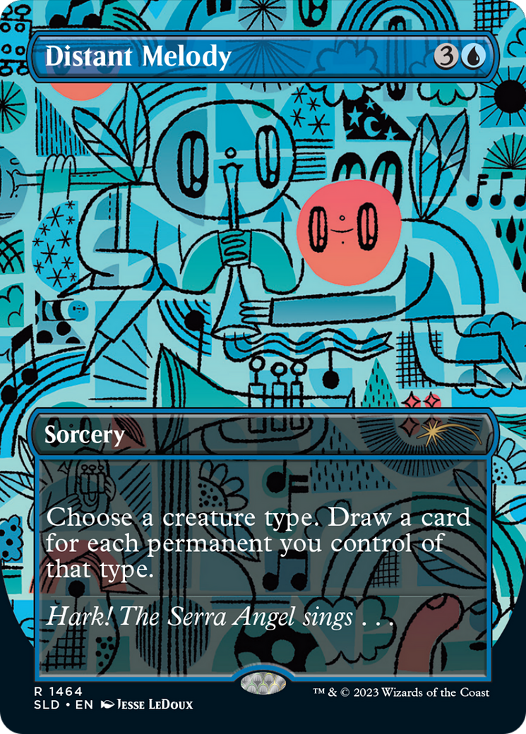 Distant Melody (Rainbow Foil) [Secret Lair Drop Series] MTG Single Magic: The Gathering | Red Claw Gaming