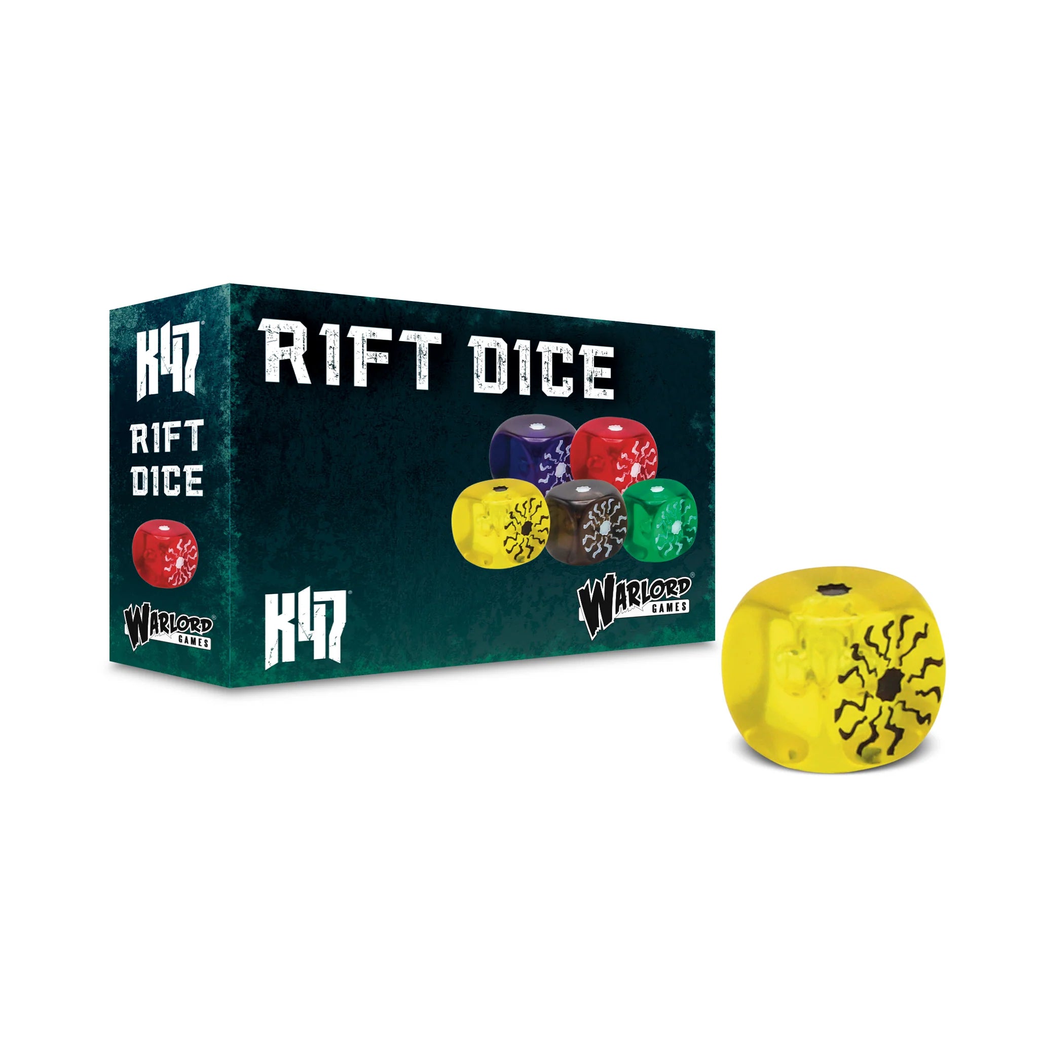 Konflikt 47: Rift Dice Polish Warlord Games Yellow | Red Claw Gaming