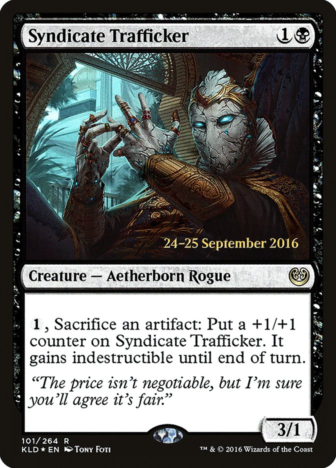 Syndicate Trafficker [Kaladesh Prerelease Promos] MTG Single Magic: The Gathering | Red Claw Gaming