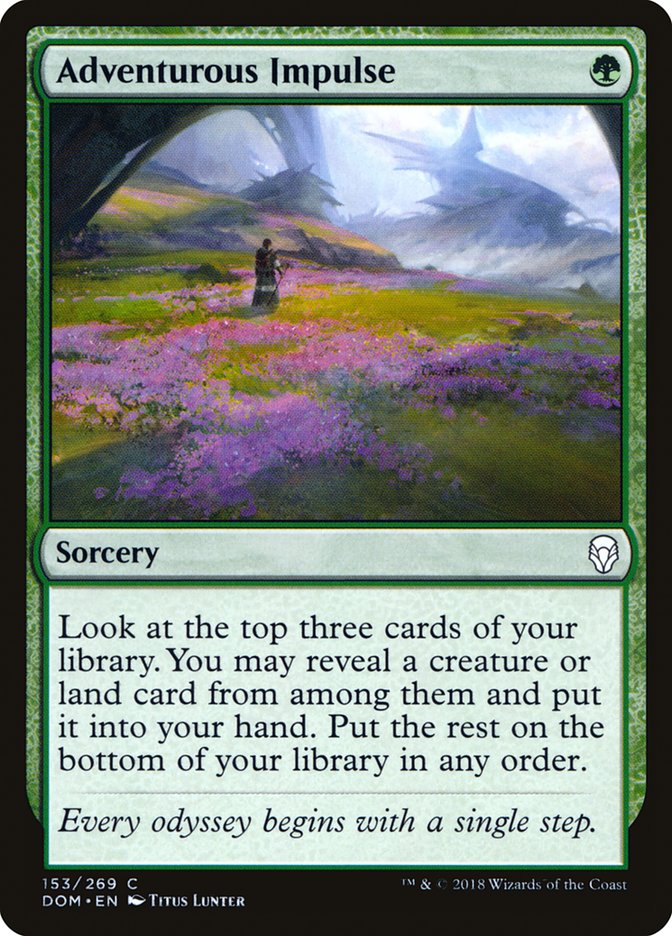 Adventurous Impulse [Dominaria] MTG Single Magic: The Gathering | Red Claw Gaming