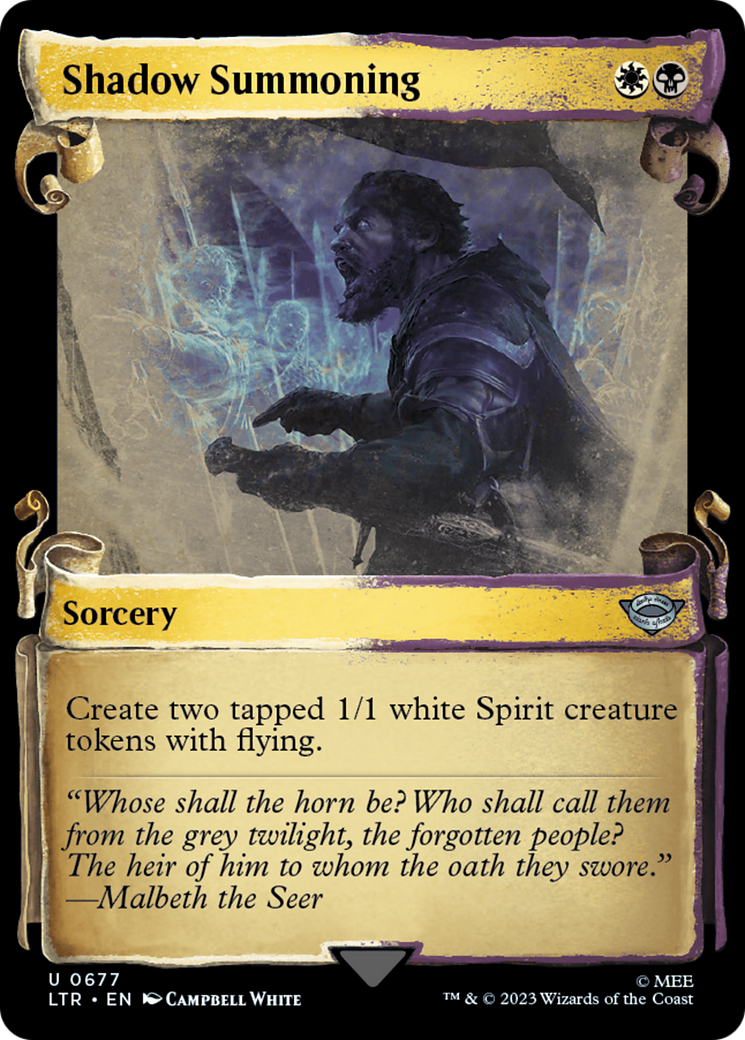Shadow Summoning [The Lord of the Rings: Tales of Middle-Earth Showcase Scrolls] MTG Single Magic: The Gathering | Red Claw Gaming
