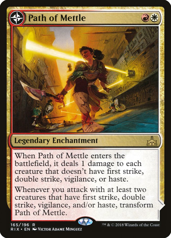 Path of Mettle // Metzali, Tower of Triumph [Rivals of Ixalan] MTG Single Magic: The Gathering | Red Claw Gaming