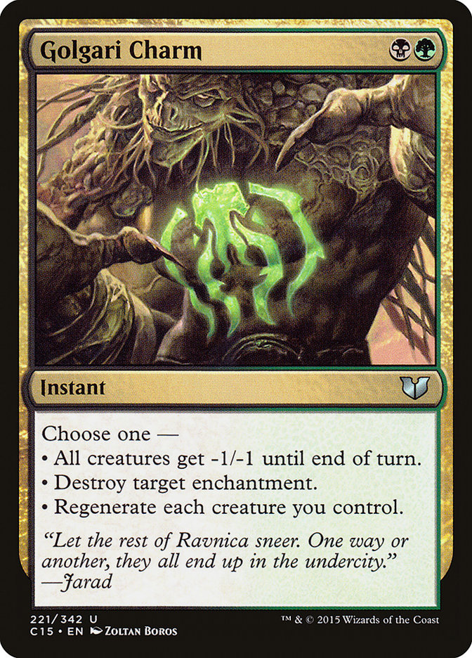 Golgari Charm [Commander 2015] MTG Single Magic: The Gathering | Red Claw Gaming