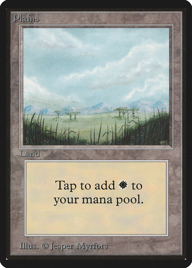 Plains (289) [Beta Edition] MTG Single Magic: The Gathering | Red Claw Gaming
