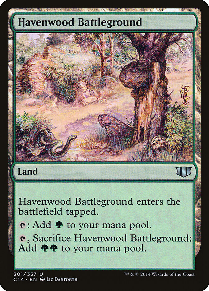 Havenwood Battleground [Commander 2014] MTG Single Magic: The Gathering | Red Claw Gaming