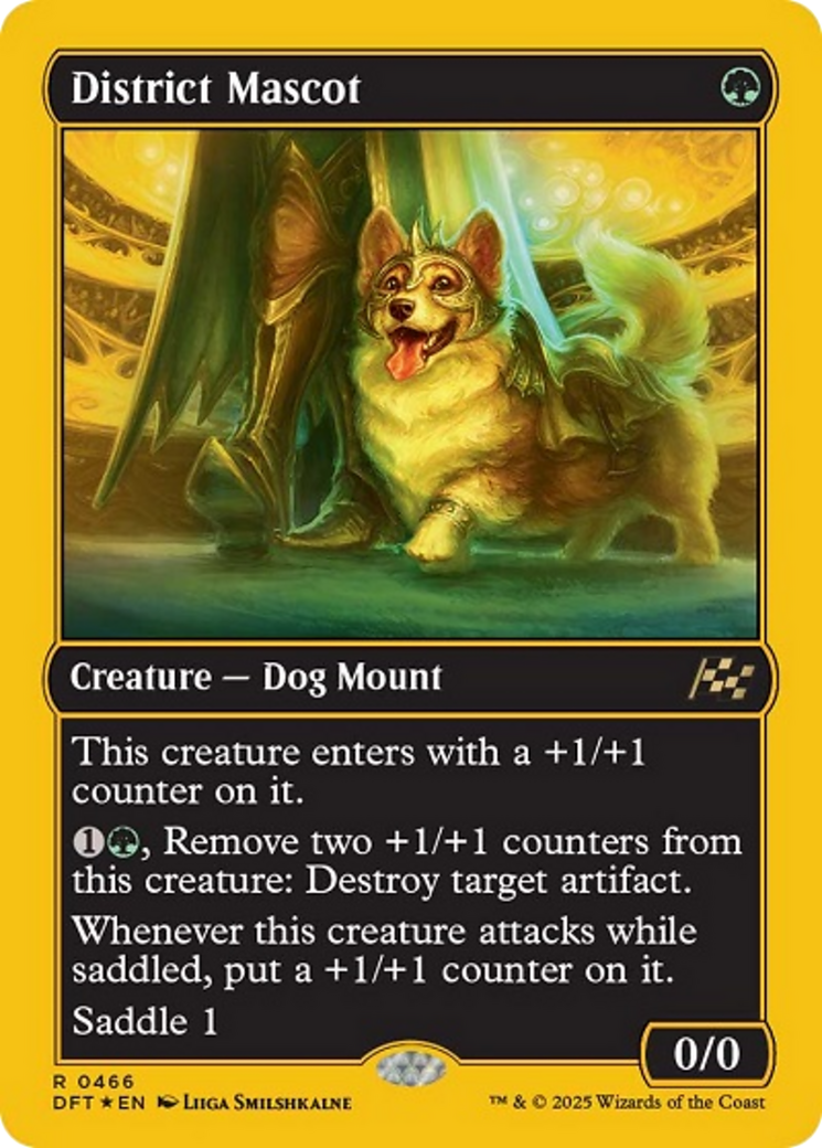 District Mascot (First-Place Foil) [Aetherdrift] MTG Single Magic: The Gathering | Red Claw Gaming