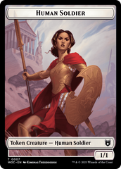 Pirate // Human Soldier Double-Sided Token [Wilds of Eldraine Commander Tokens] MTG Single Magic: The Gathering | Red Claw Gaming