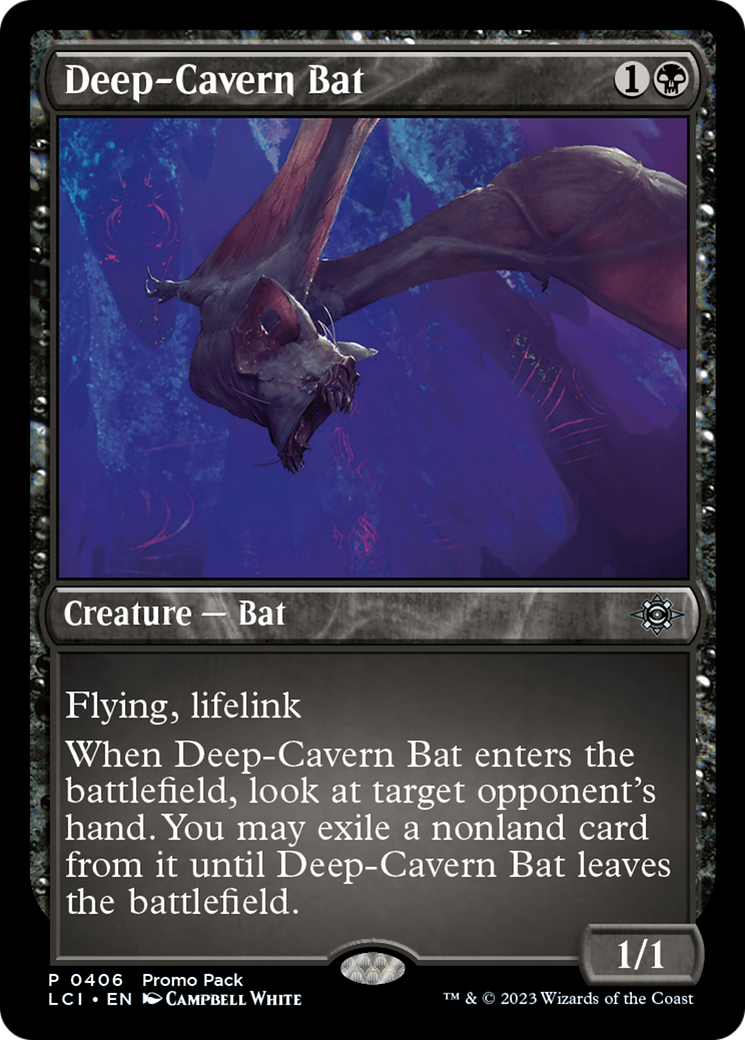 Deep-Cavern Bat [The Lost Caverns of Ixalan Promos] MTG Single Magic: The Gathering | Red Claw Gaming