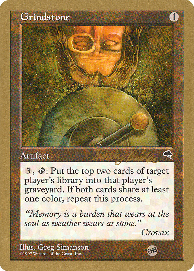 Grindstone (Randy Buehler) (SB) [World Championship Decks 1998] MTG Single Magic: The Gathering | Red Claw Gaming