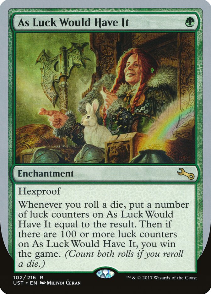 As Luck Would Have It [Unstable] MTG Single Magic: The Gathering | Red Claw Gaming