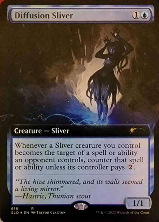 Diffusion Sliver (Extended Art) [Secret Lair Drop Promos] MTG Single Magic: The Gathering | Red Claw Gaming