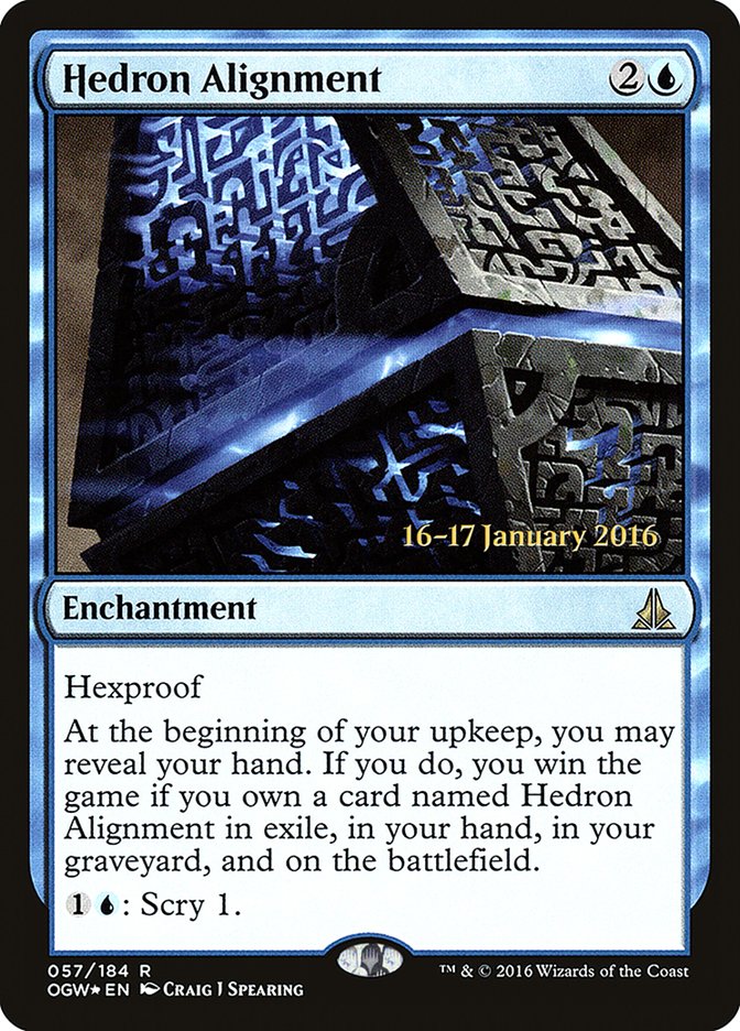 Hedron Alignment [Oath of the Gatewatch Prerelease Promos] MTG Single Magic: The Gathering | Red Claw Gaming