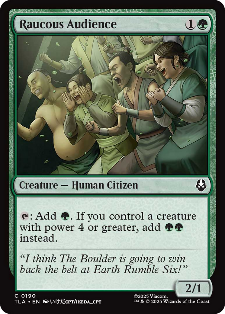 Raucous Audience [Avatar: The Last Airbender] MTG Single Magic: The Gathering | Red Claw Gaming