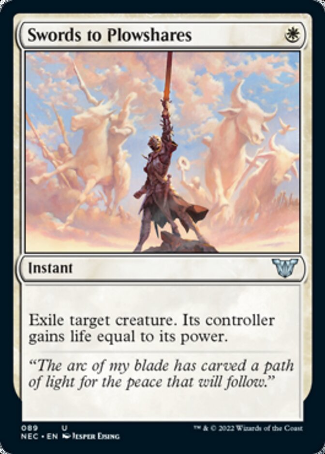 Swords to Plowshares [Kamigawa: Neon Dynasty Commander] MTG Single Magic: The Gathering | Red Claw Gaming